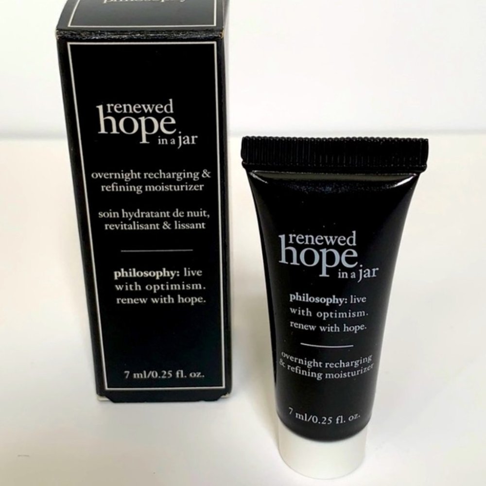 HOST PICK! Renewed Hope In A Jar Overnight Moisturizer mini travel size 0.25 oz
